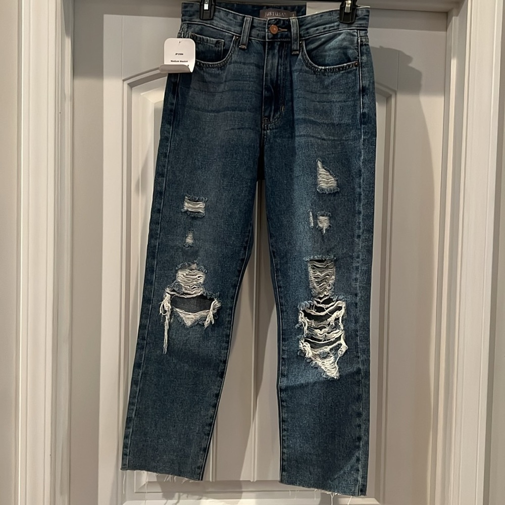 Distressed Mom Jeans - Picture 4 of 4